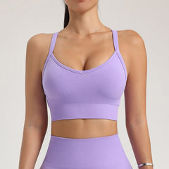 Naadloze drukverlichtende sport top